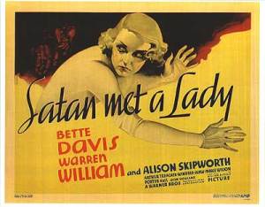 satan met a lady poster