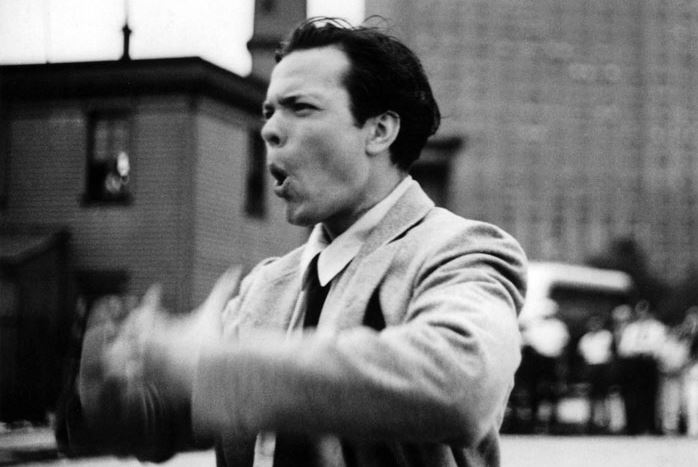 Welles directing the filming of TOO MUCH JOHNSON. Image courtesy of the NFPF.