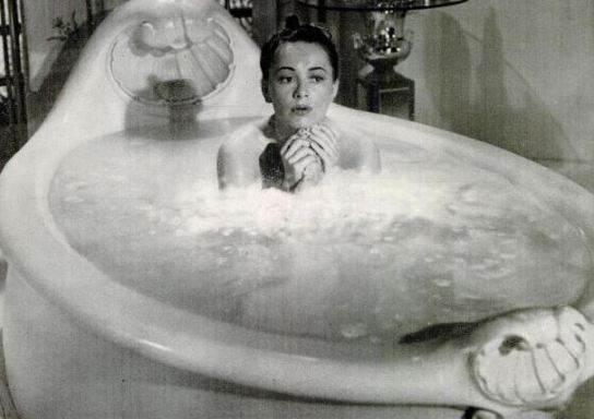Olivia de Havilland lathers up in PRINCESS O'ROURKE. Photo credit: LIFE, Oct. 18, 1943.