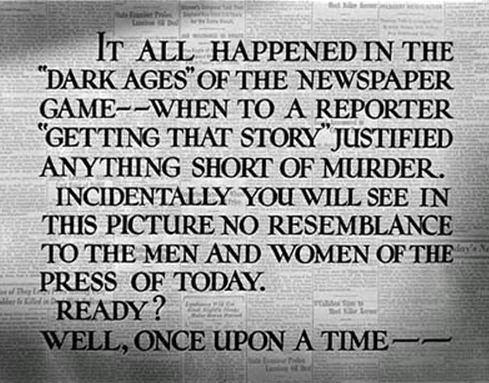 his girl friday opening title