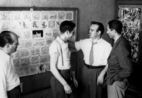 Tex Avery at the Walter Lantz studio. Photo credit: animationresources.org