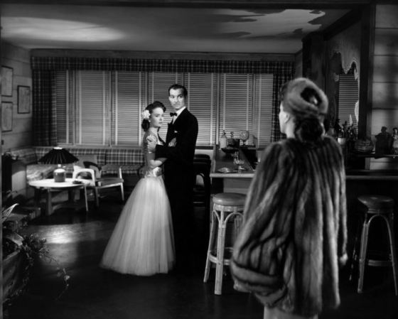 Ann Blyth, Scott, and Joan Crawford in a pivotal scene from Mildred Pierce (1945)